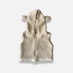 LIL' LEMONS Beige Winter Fleece Hood - 12 months/18 months