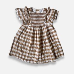 ZARA Brown & White Dress - 2 years/3 years