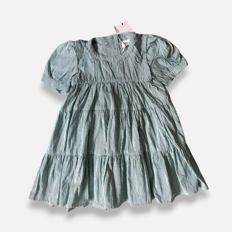MORLEY Green & White Dress - 4 years