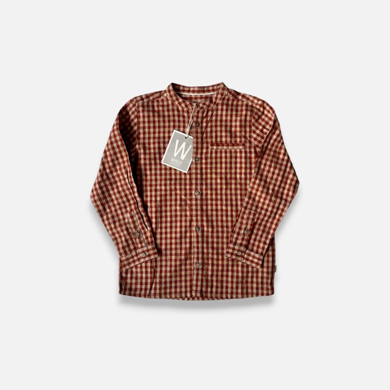 WHEAT Red & Beige Shirt - 6 years
