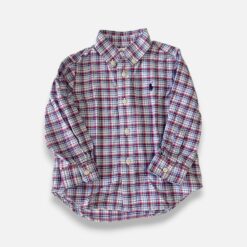 RALPH LAUREN Blue & Red Polo Shirt - 18 months