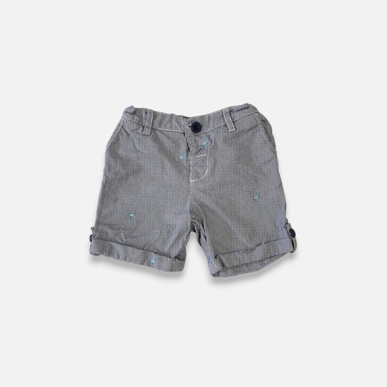 GINGERSNAPS Blue & White Shorts - 12 months