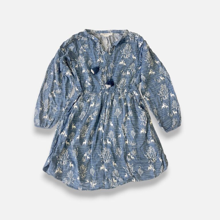 CHATEAU DE SABLE Blue Dress - 6 years