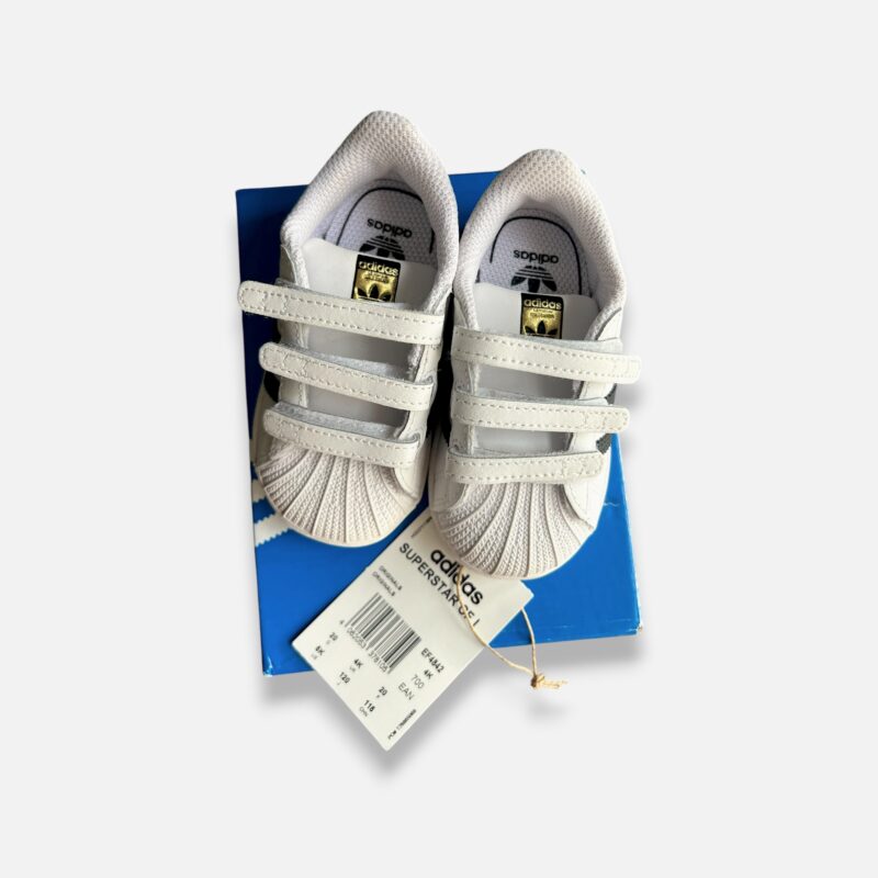 ADIDAS White & Black Shoes - EU20