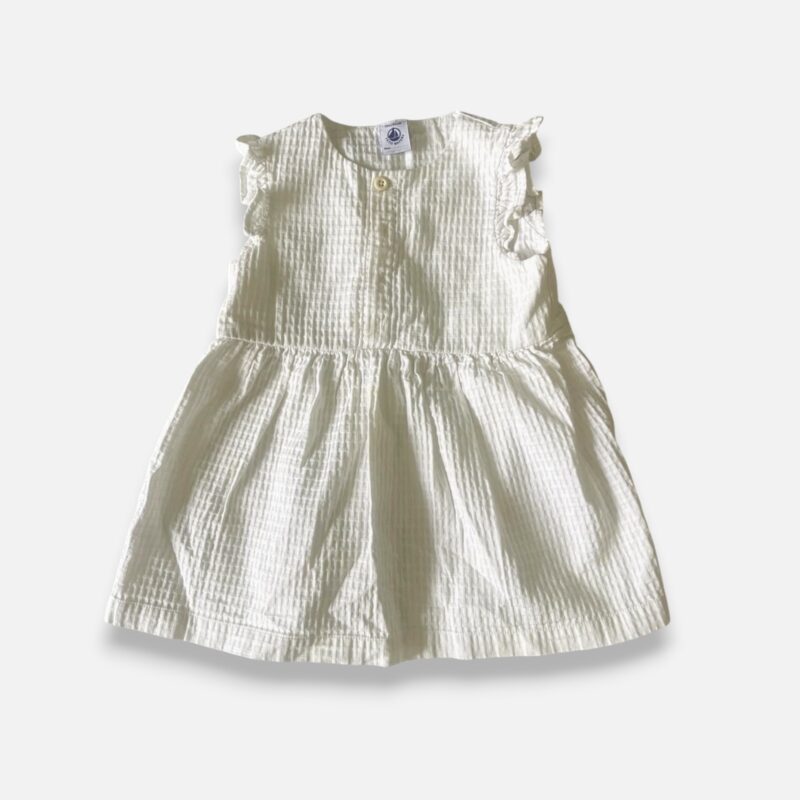 PETIT BATEAU White Dress - 18 months
