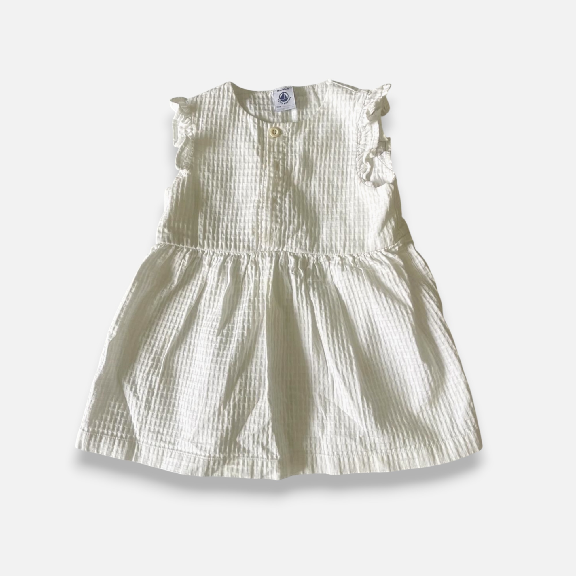 PETIT BATEAU White Dress - 18 months