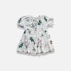 MONOPRIX KIDS Off-white & Green Dress - 3 years
