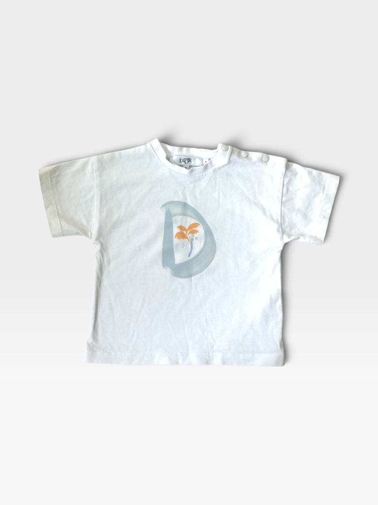 DIOR White Tshirt - 6 months