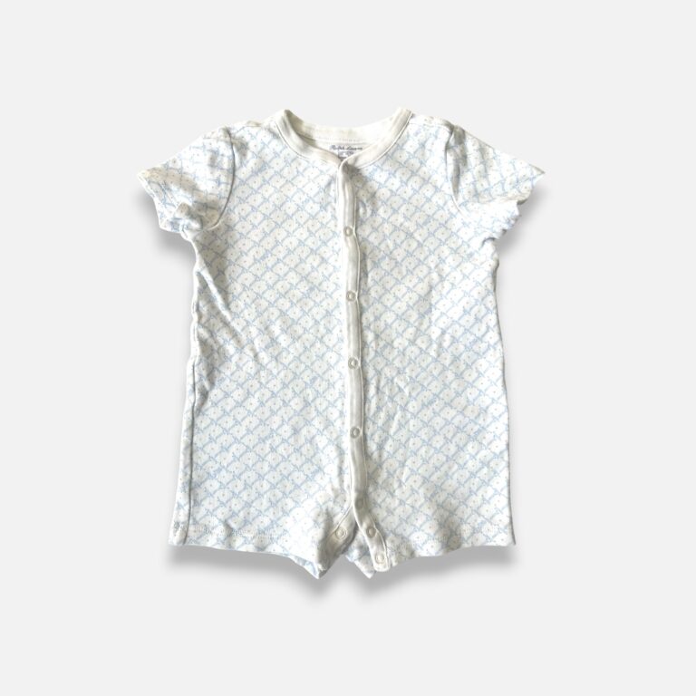 RALPH LAUREN Blue & White Romper - 6 months