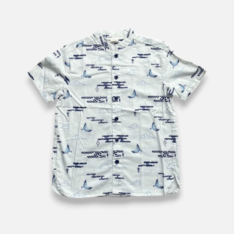 THE ELLY STORE White & Blue Shirt - 8 years