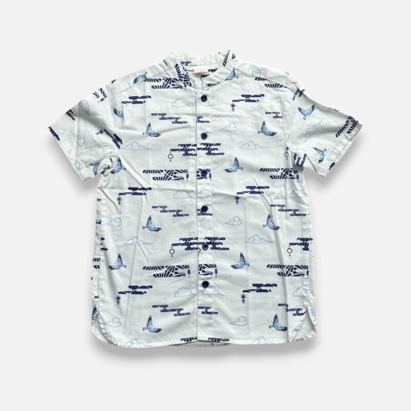 THE ELLY STORE White & Blue Shirt - 8 years