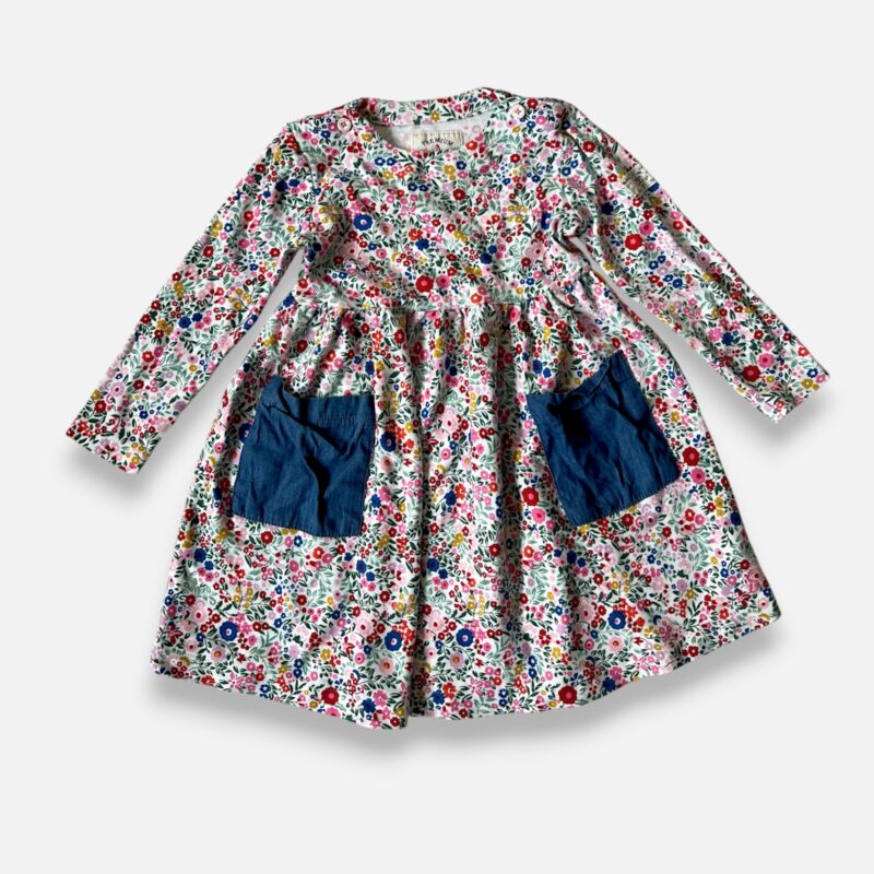 JOULES White & Multicoloured Dress - 3 years