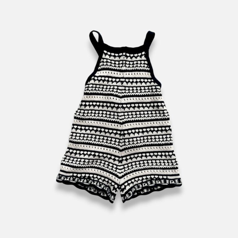 ZARA Beige & Black Romper - 2 years/3 years