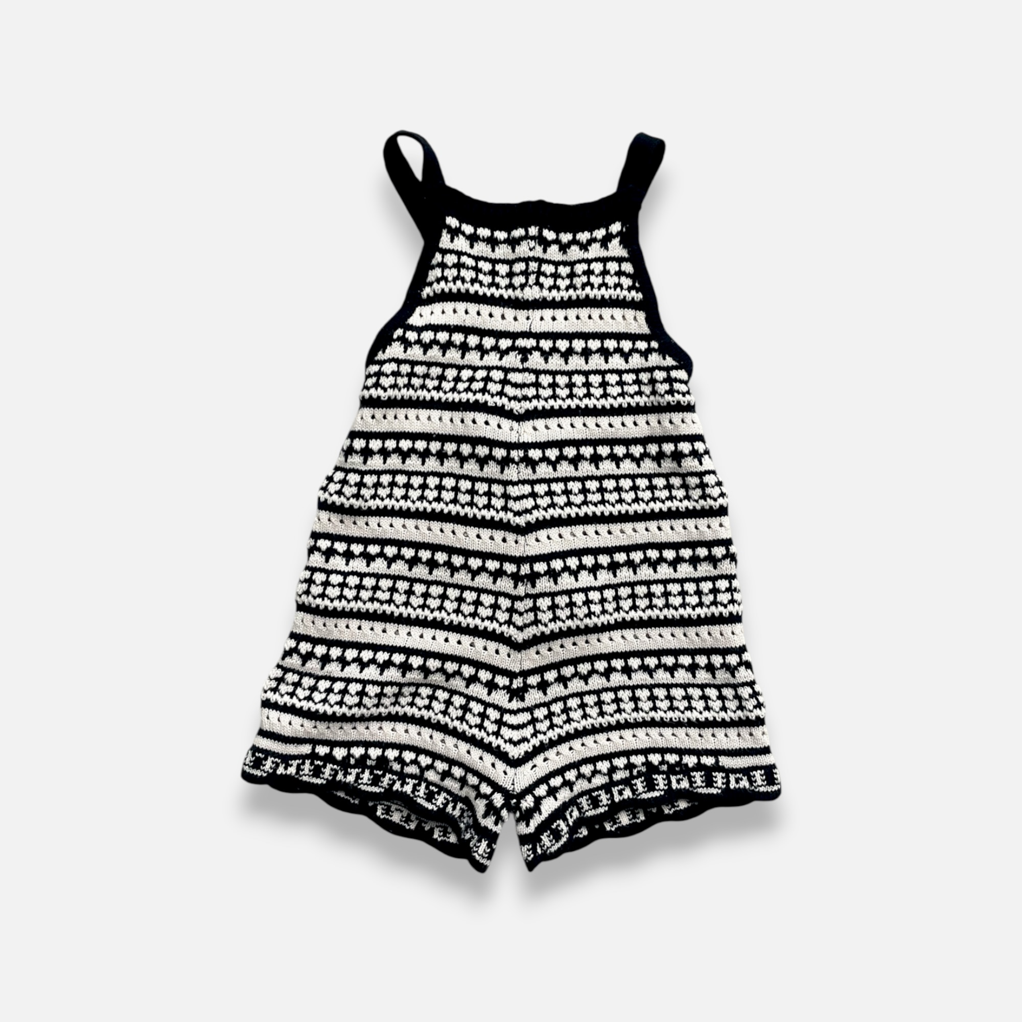 ZARA Beige & Black Romper - 2 years/3 years
