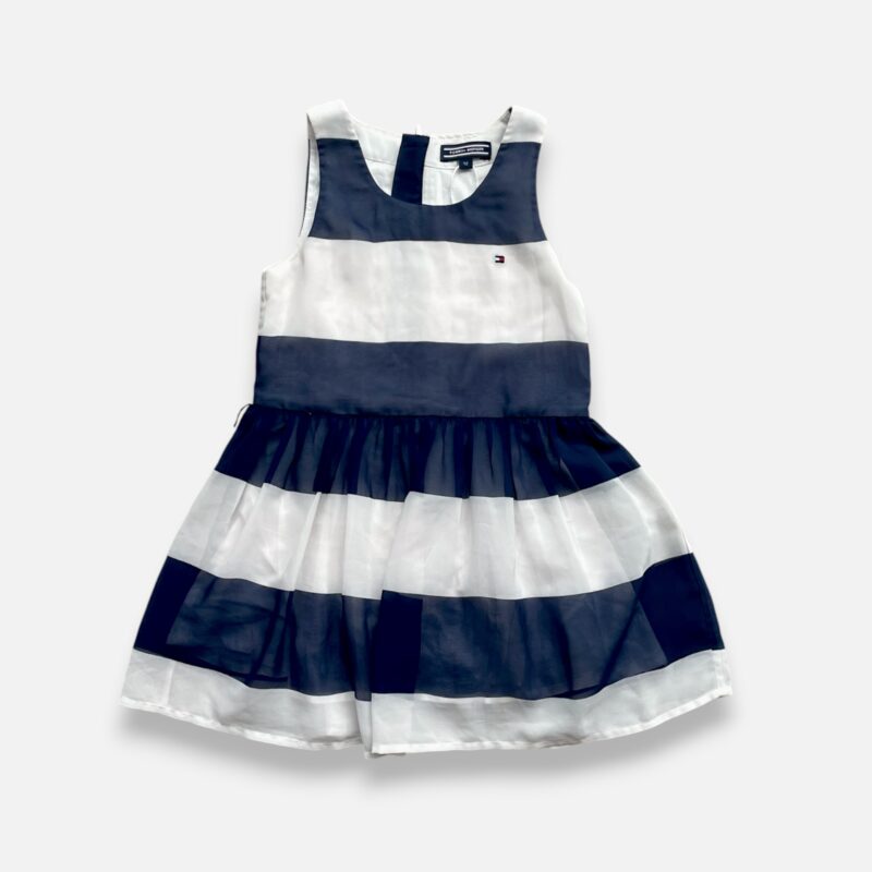 TOMMY HILFIGER Blue & White Dress - 18 months/2 years