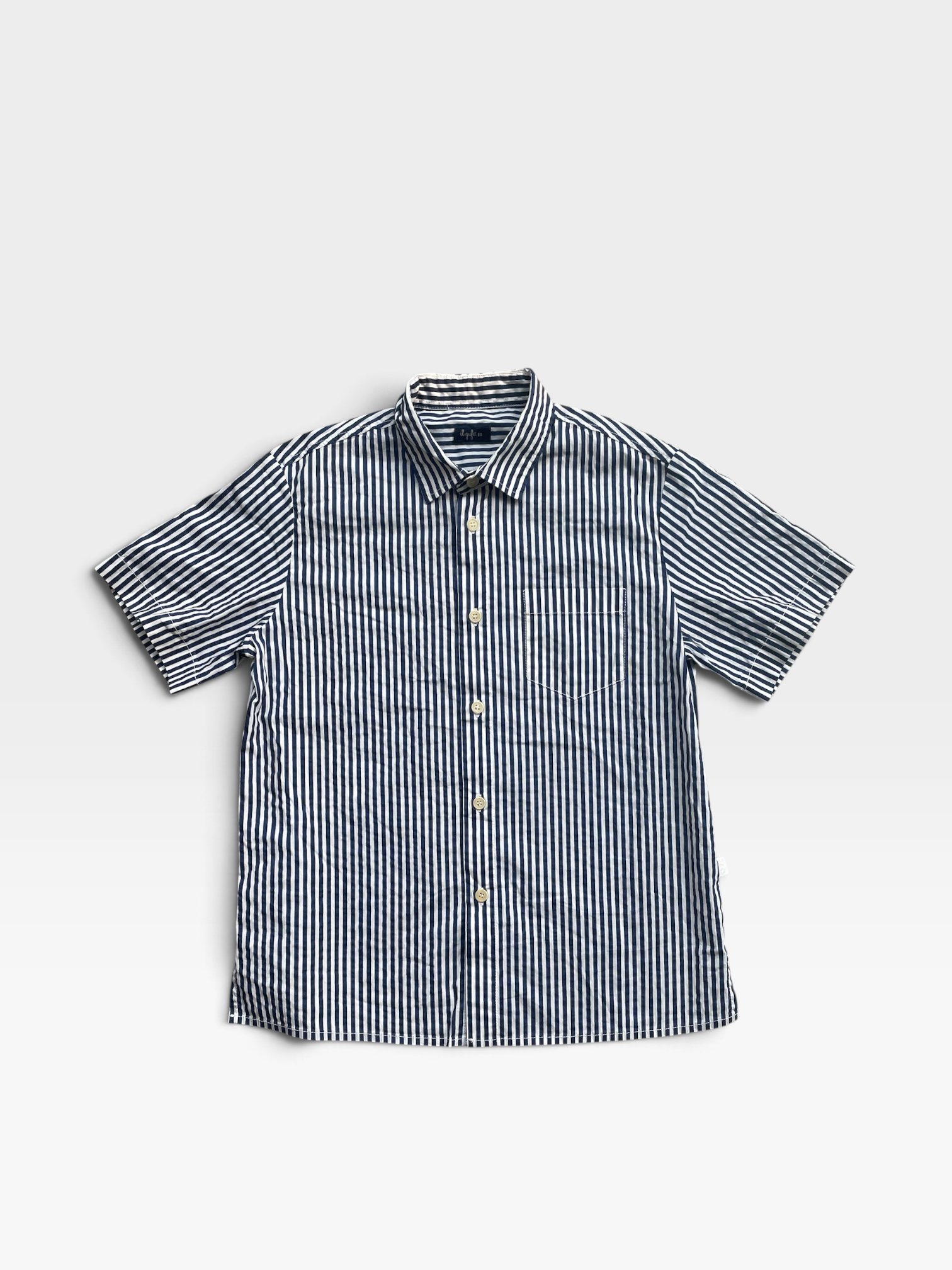 IL GUFO Blue & White Shirt - 8 years