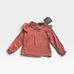HOUSE OF JAMIE Burgandy Blouse - 3 years/4 years