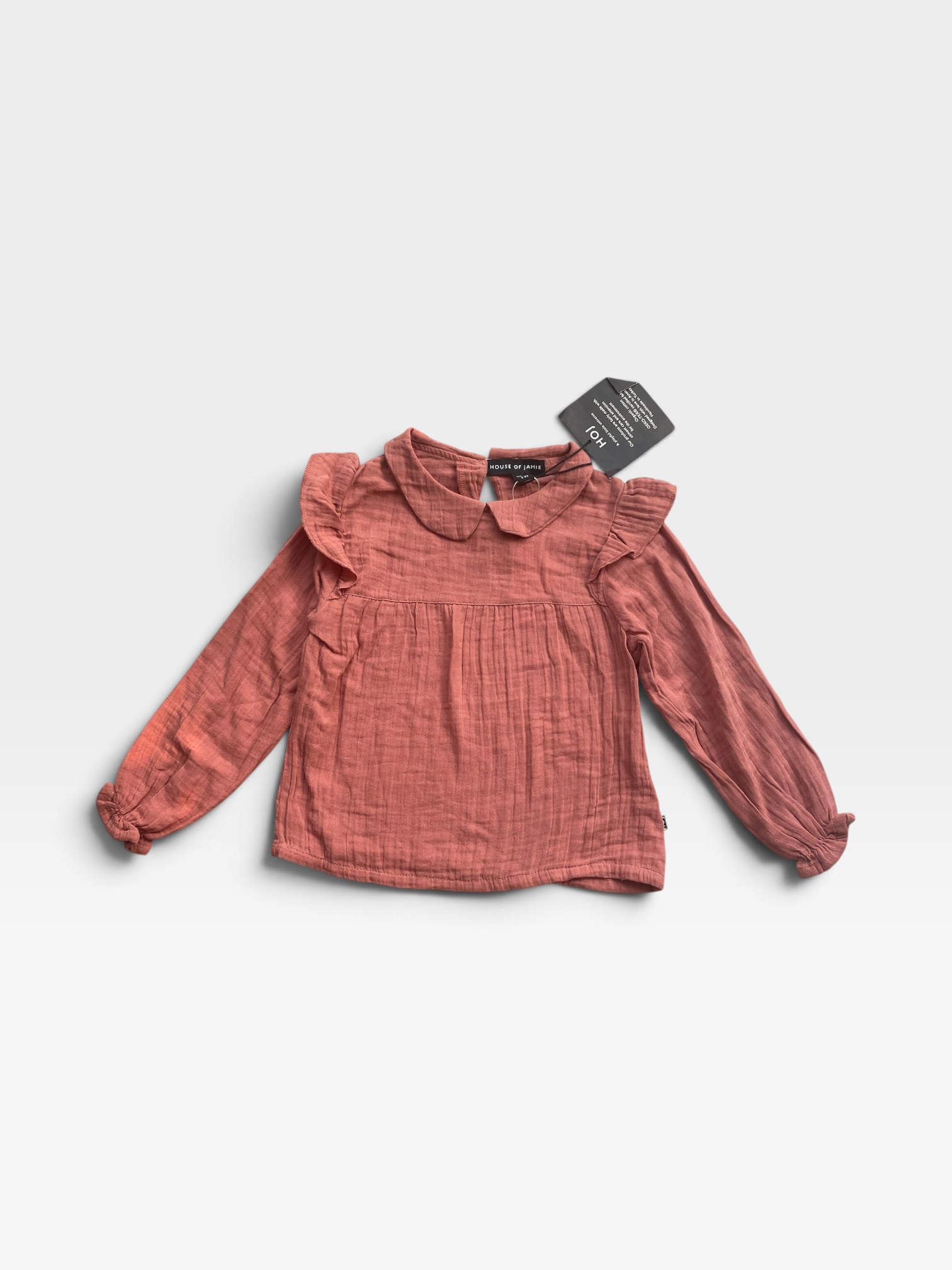 HOUSE OF JAMIE Burgandy Blouse - 3 years/4 years