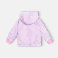 Stella McCartney lilac hooded jacket, size 2 years, back view