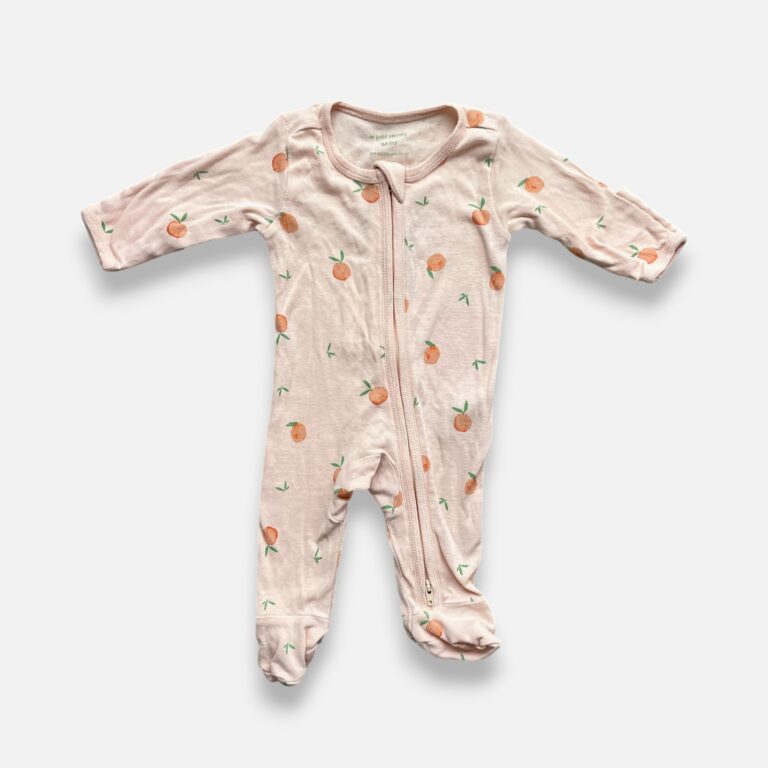 LE PETIT SOCIETY Orange & Green Pyjamas - 1 month/3 months