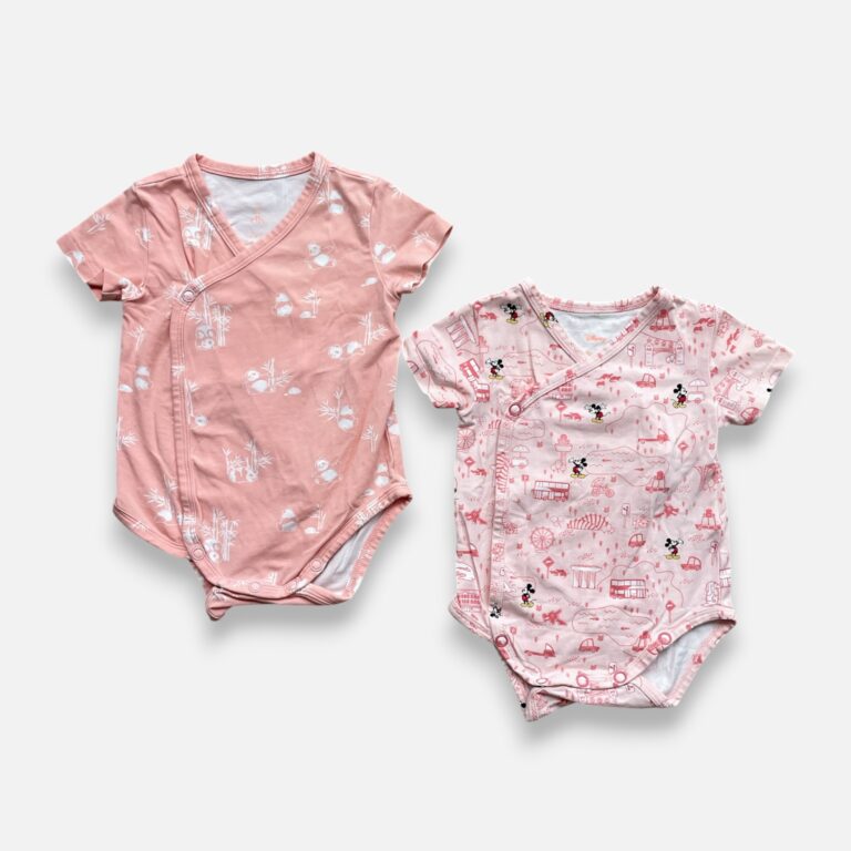 THE ELLY STORE,DISNEY Pink Bodysuit & Pack Of 2 - 3 months
