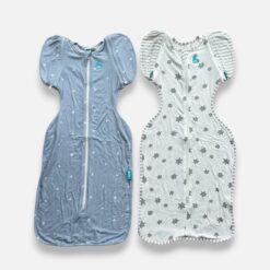 LOVE TO DREAM Blue & Grey Swaddle & Pack Of 2 - 3 months/6 months