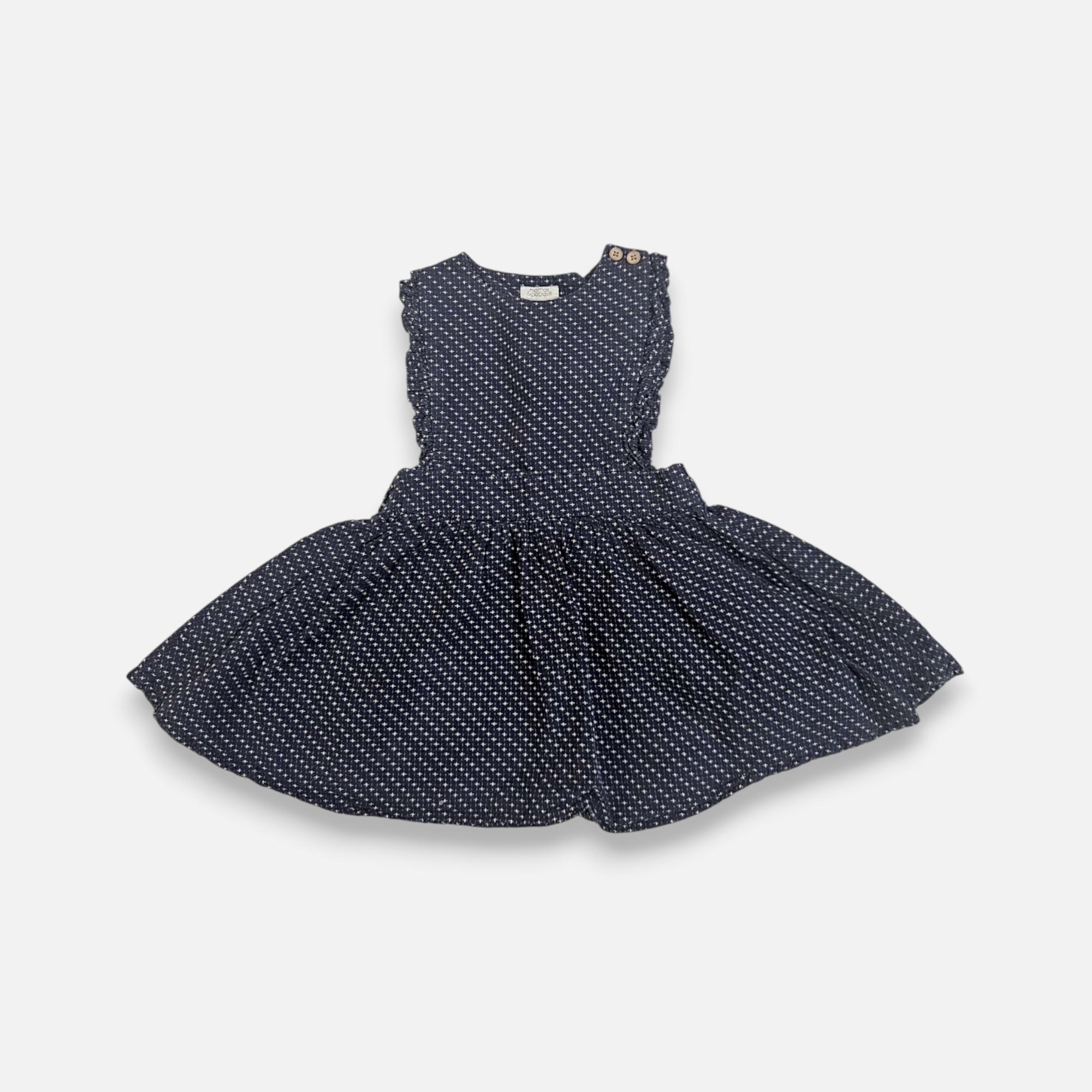 MAMAS AND PAPAS Navy Dress - 6 months/9 months