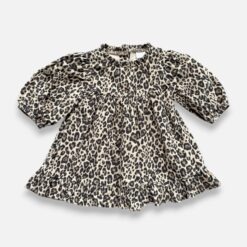 NEXT Beige & Brown Dress - 3 months/6 months