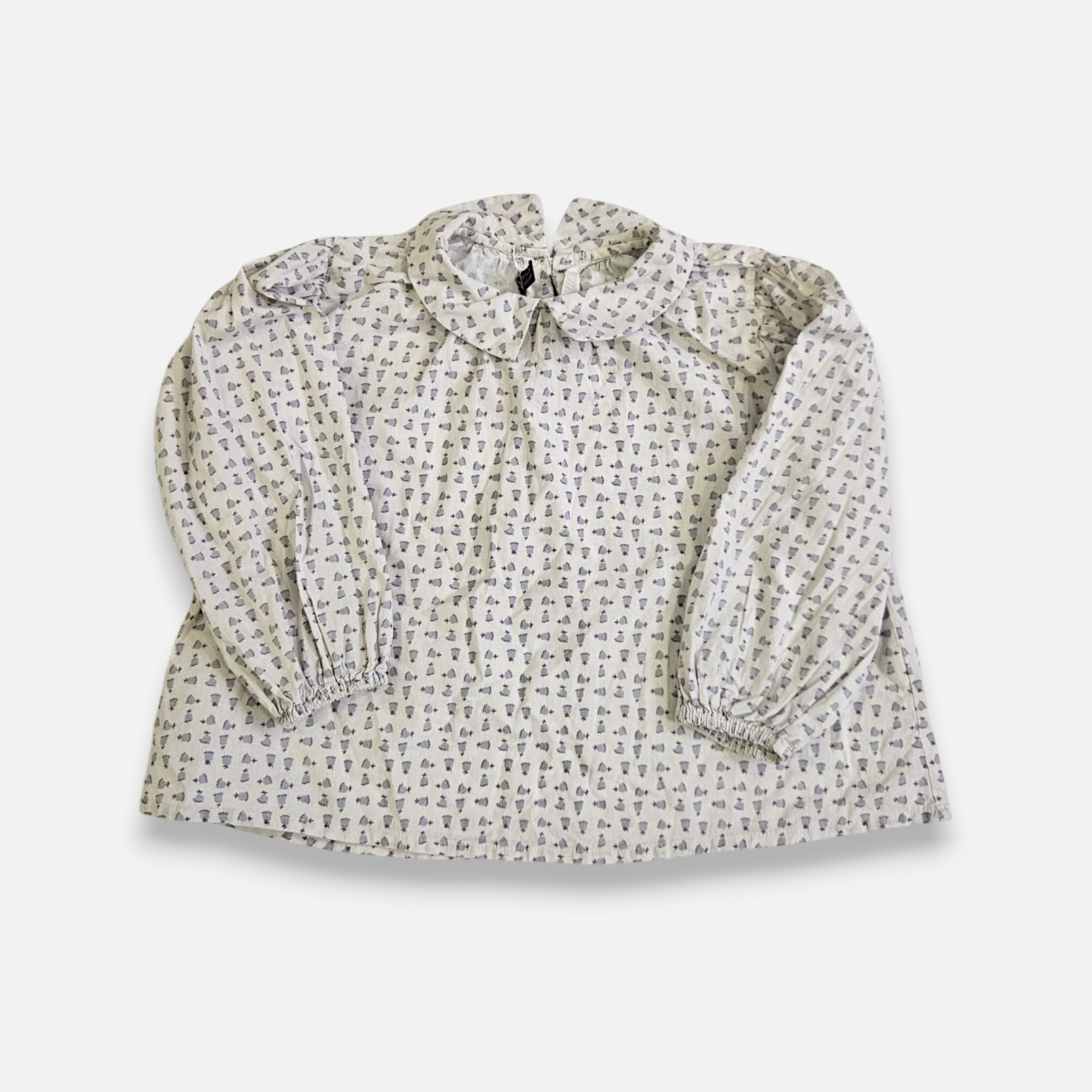 ECLAIR White & Blue Blouse - 12 years/13 years/14 years