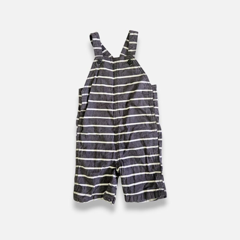 CARTER'S Grey & White Overall - 18 months
