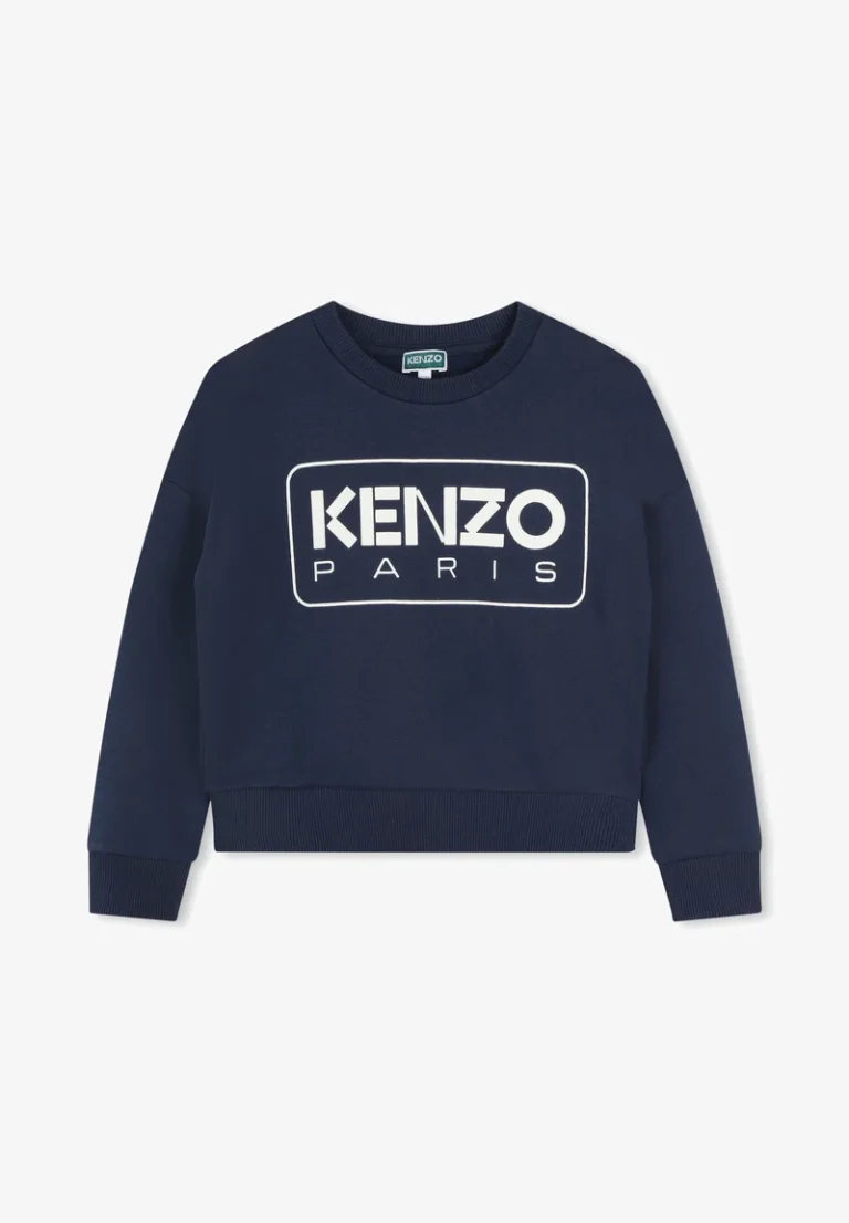 KENZO Navy & White Sweatshirt - 3 years