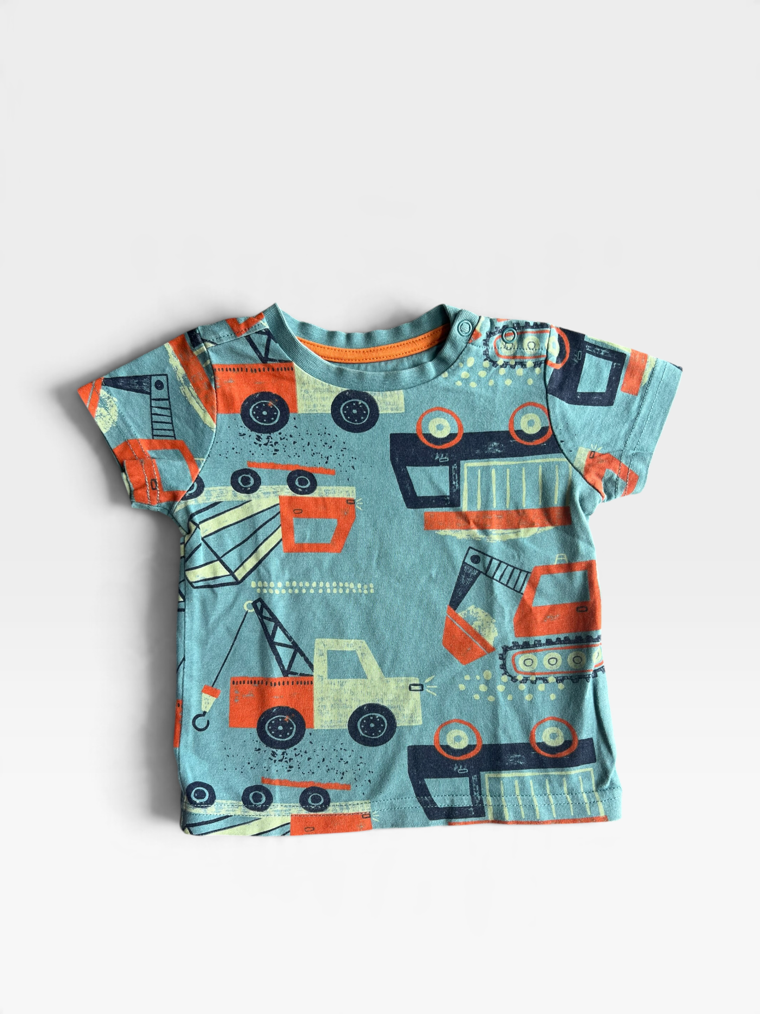 MOTHERCARE Blue & Green Tshirt & Pack Of 2 - 9 months/12 months