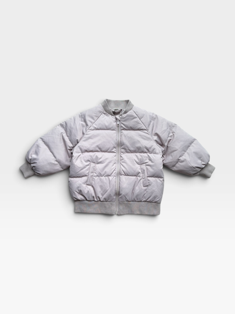 H&M Beige Puffer Jacket - 2 years/3 years