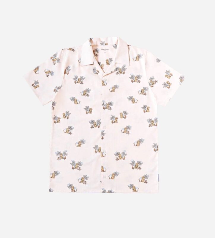 SEA APPLE Pink & Beige Shirt - 4 years