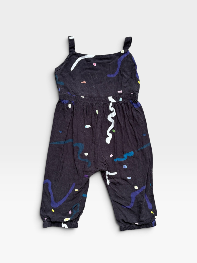 OUR MINI NATURE Black Jumpsuit - 3 years