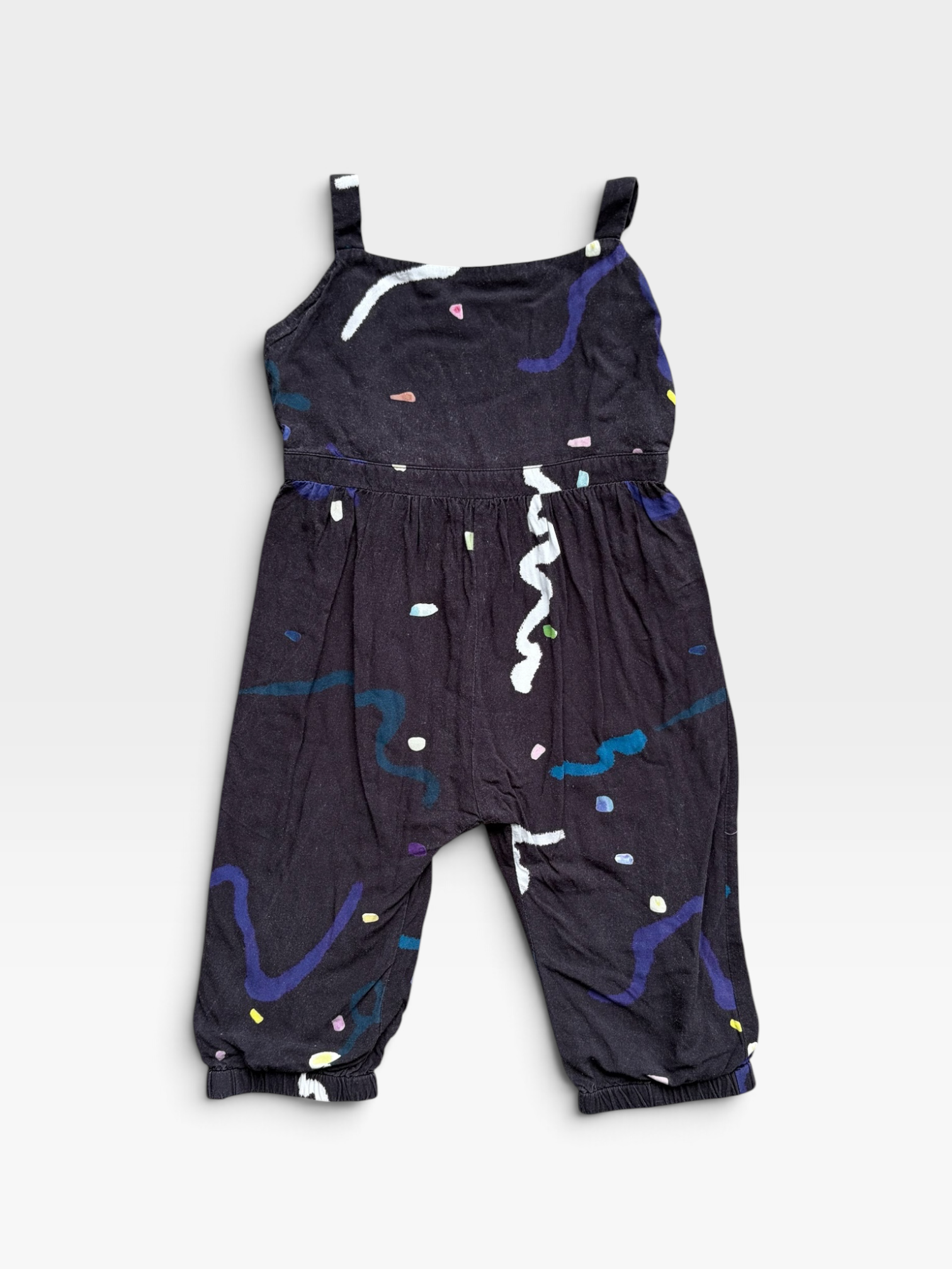 OUR MINI NATURE Black Jumpsuit - 3 years