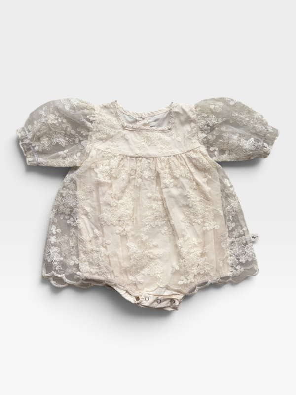 ANGOU Beige Bodysuit & Dress - 6 months/12 months