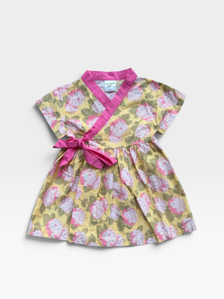 MANGO JAY Yellow & Pink Dress - 12 months/18 months
