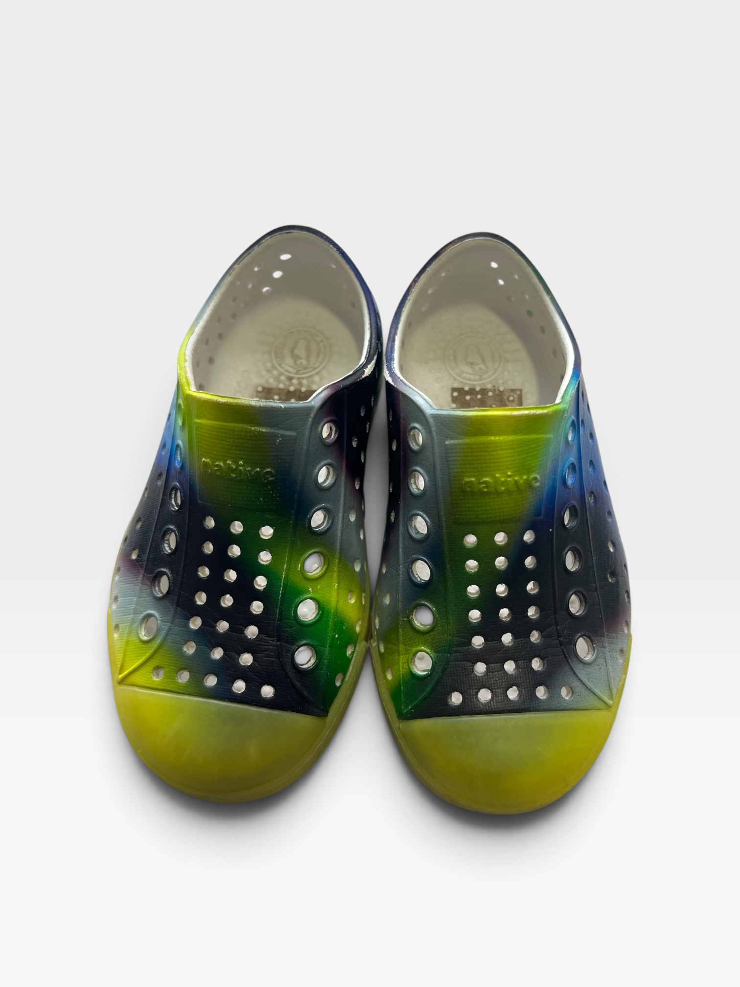 NATIVE Blue, Green & Yellow Sandals - EU24