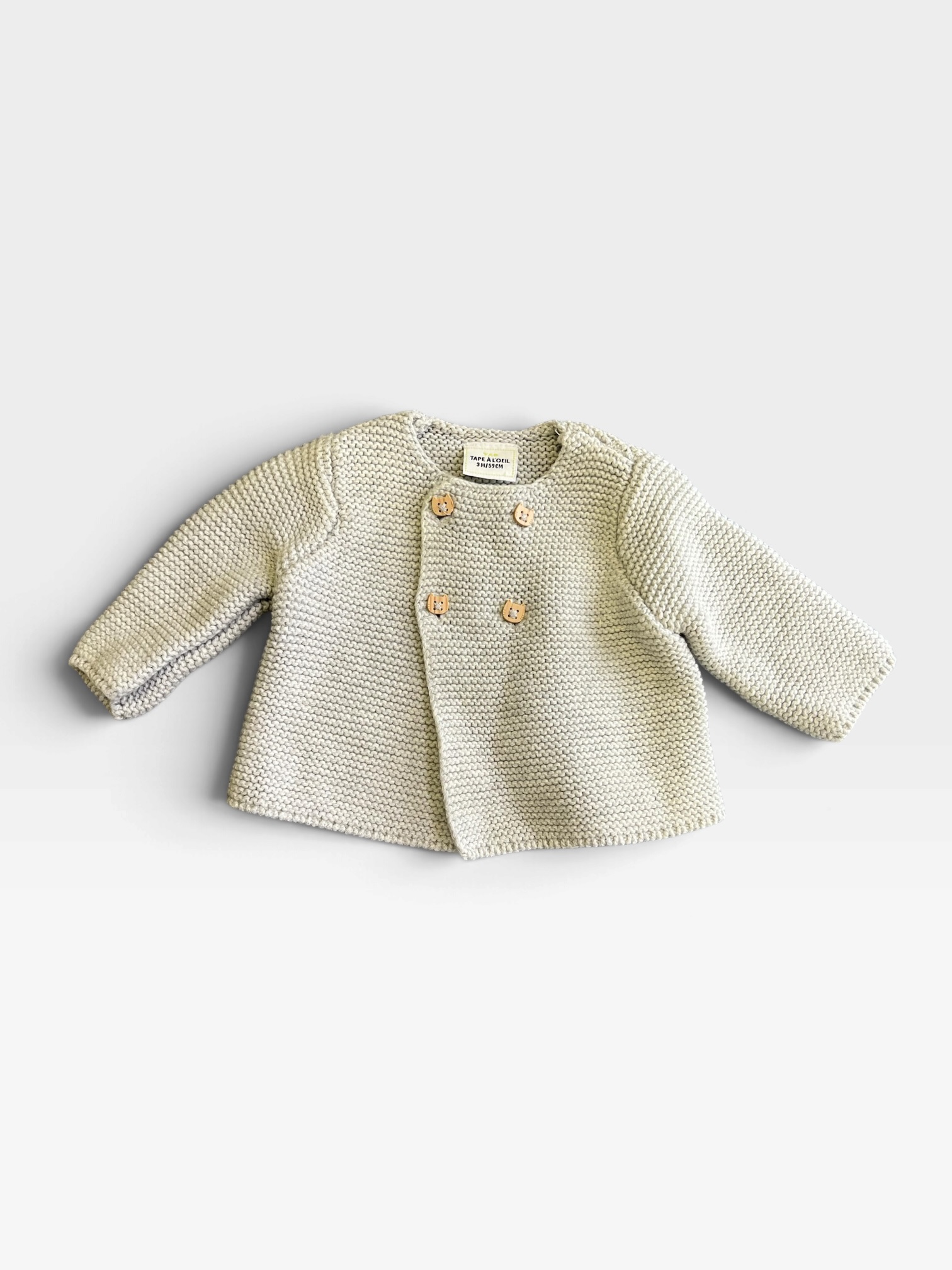 TAPE A L'OEIL Off-white Cardigan - 3 months