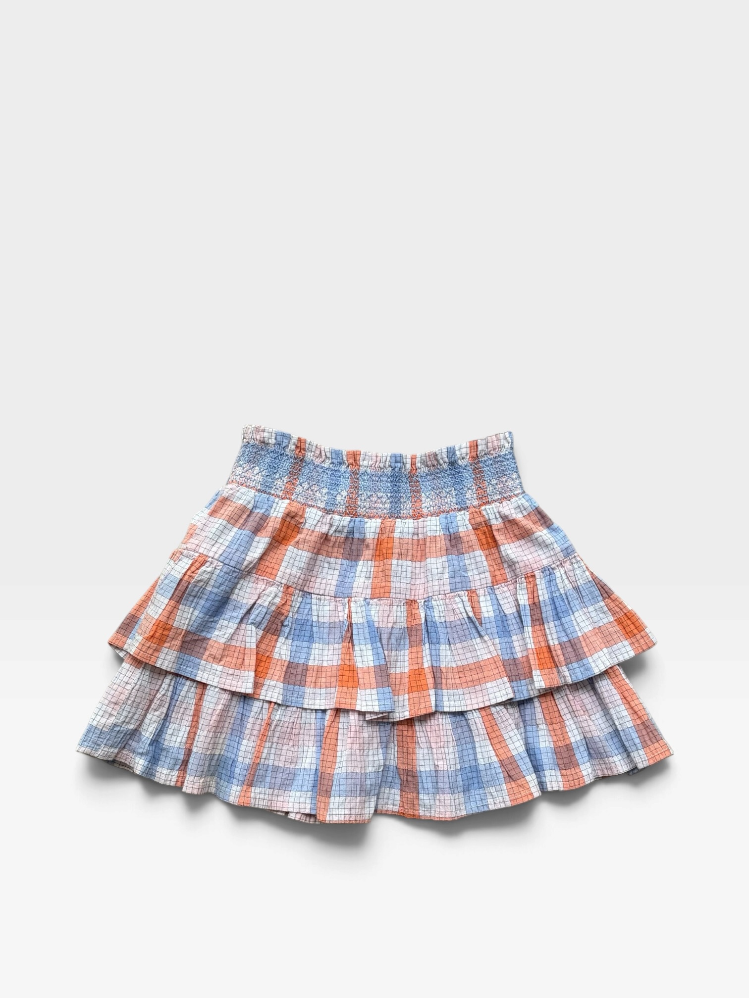 SEED Orange & Blue Skirt - 8 years
