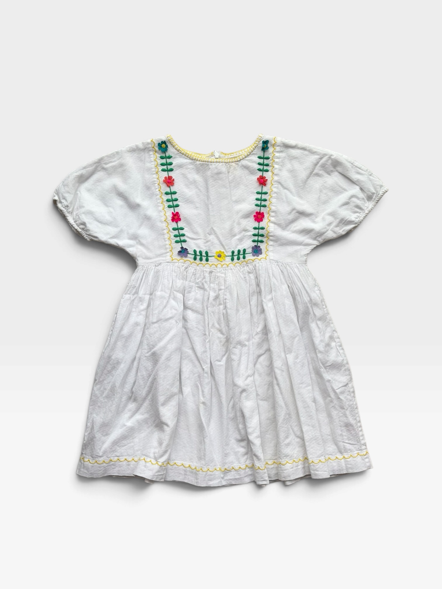 MINI BODEN White Dress - 6 years/7 years