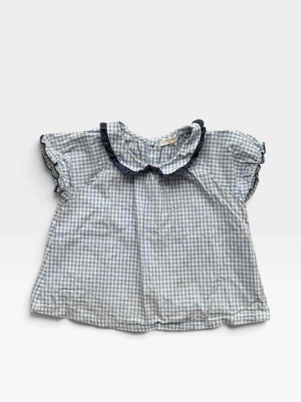 HAPPYOLOGY Blue & White Blouse - 4 years/5 years